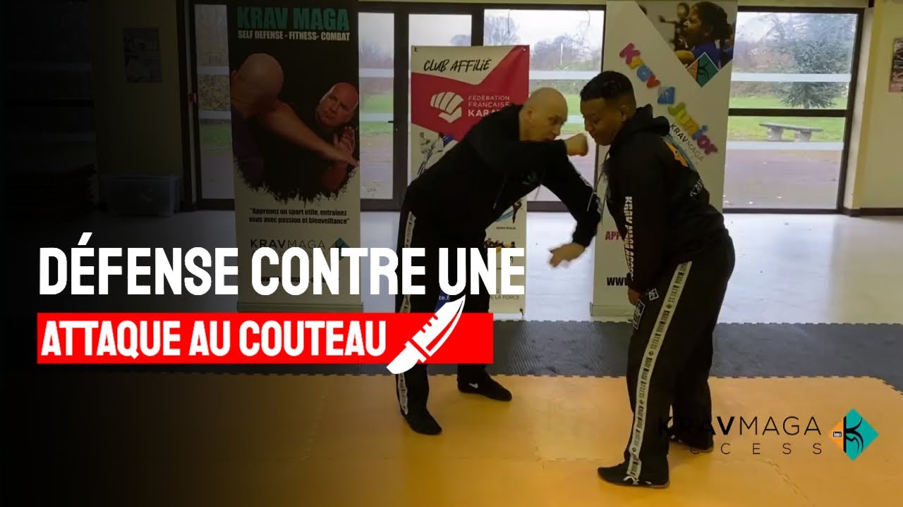 Défense contre une attaque au couteau de bas en haut - Krav Maga Access