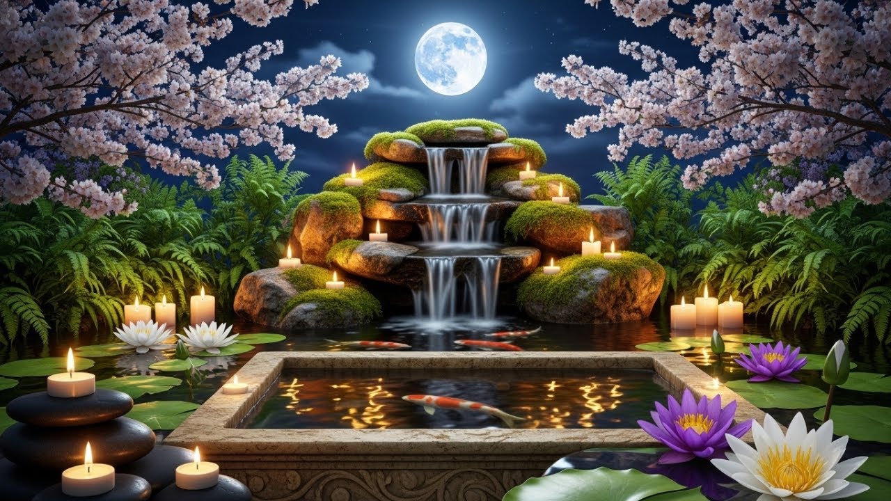 Soothing Relaxation Music + Healing Water Sounds 🍃 Deep Sleep, Ease Overthinking,