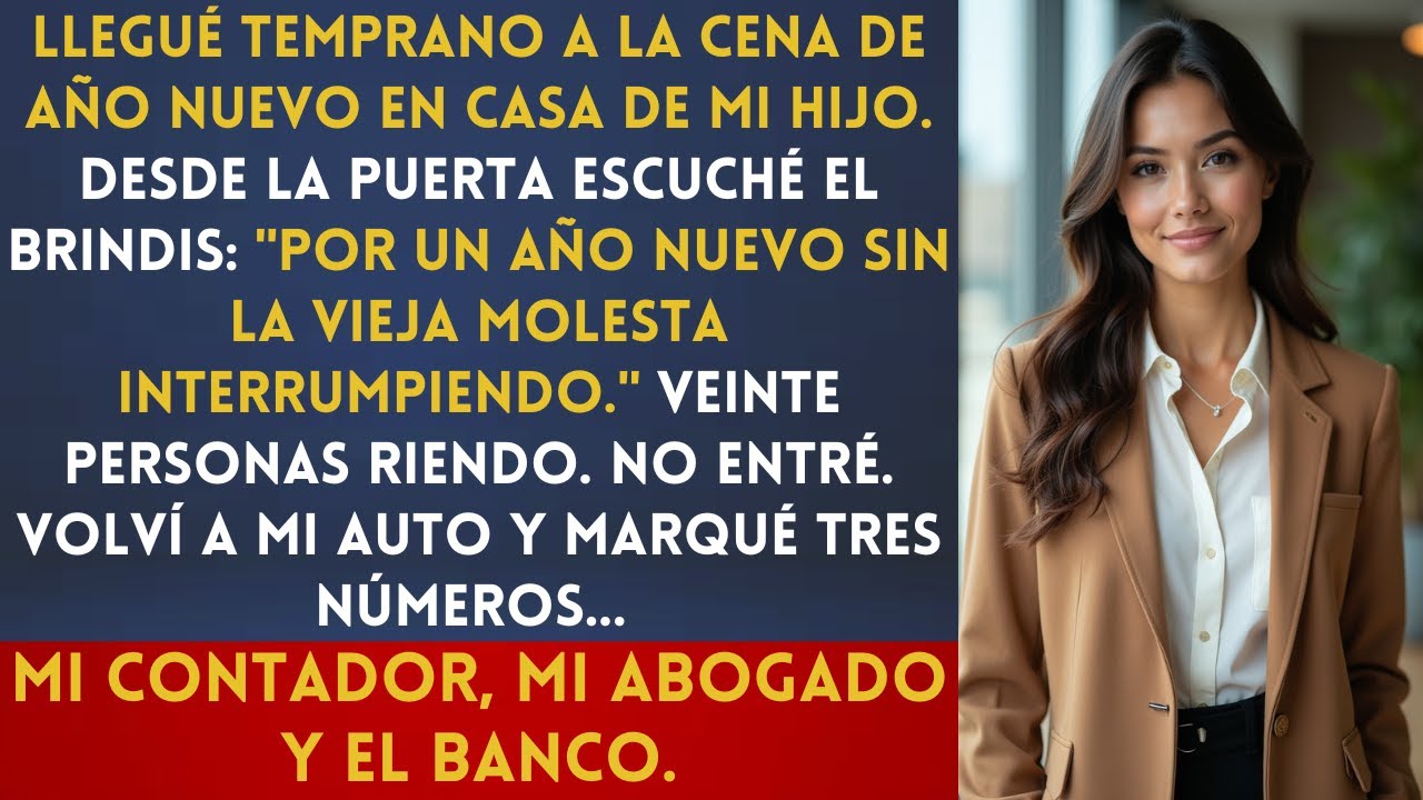 En Año Nuevo, mi familia brindó: 