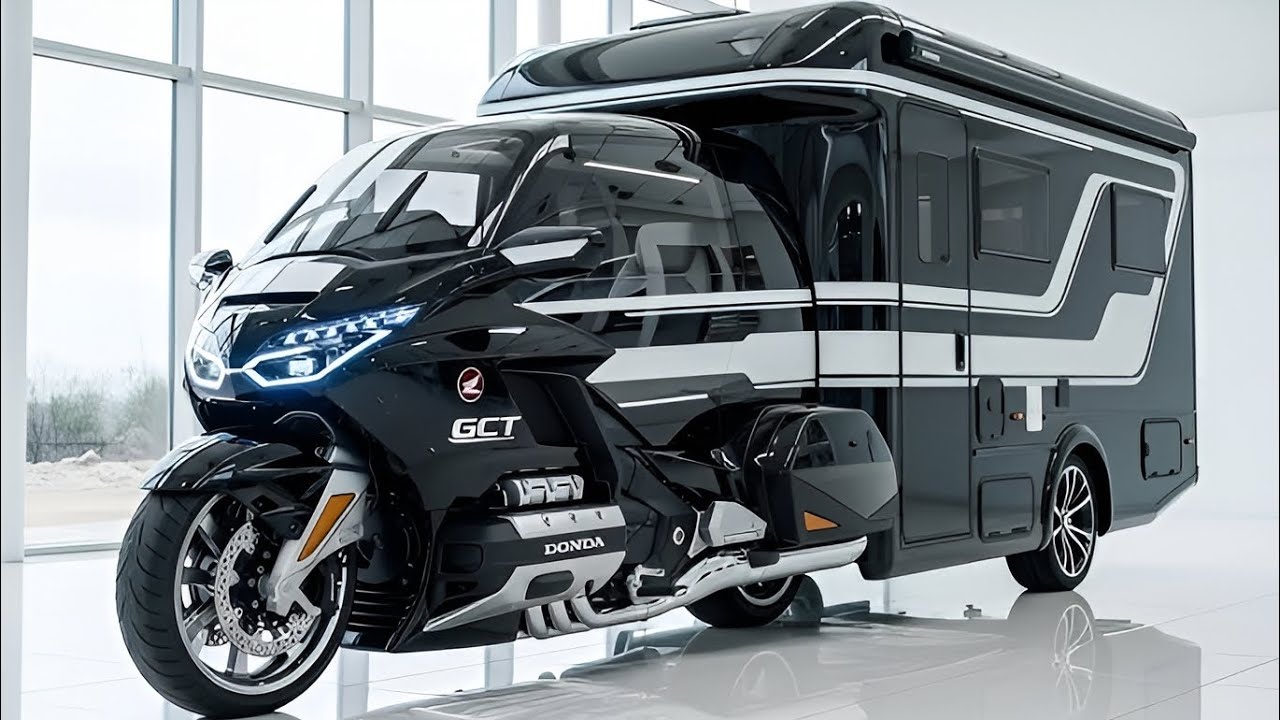 Обзор Honda Gold Wing GCT Camper 2026 года – представлен роскошный туристический трицикл.