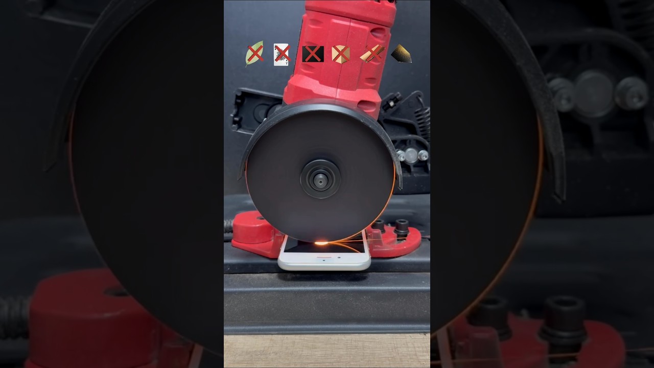 😱⚙️ Can a Grinder Cut a Phone? | Extreme Cutting Test!