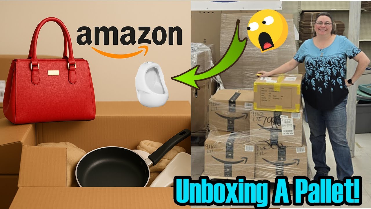 Распаковка поддонов с излишками товара на Amazon 👜🍳 Сумки, кухонные принадлежности и многое другое!