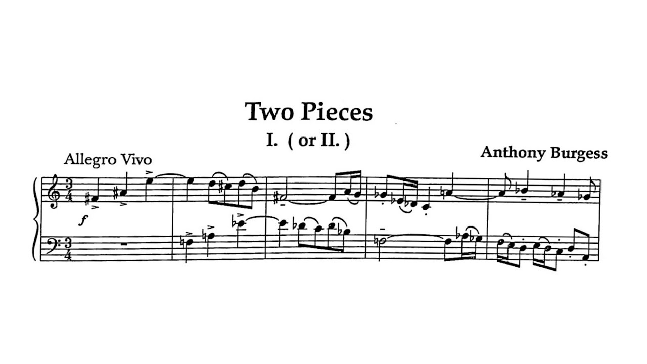 Anthony Burgess – Selected Piano Pieces