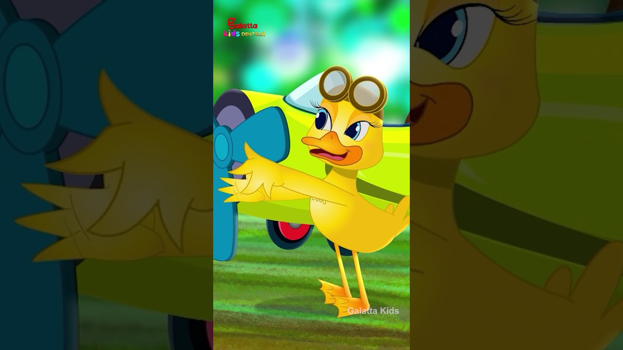 F&uuml;nf kleine Enten - Five Little Ducks | German Rhymes for Children | Galatta Kids | Deutsch Shorts