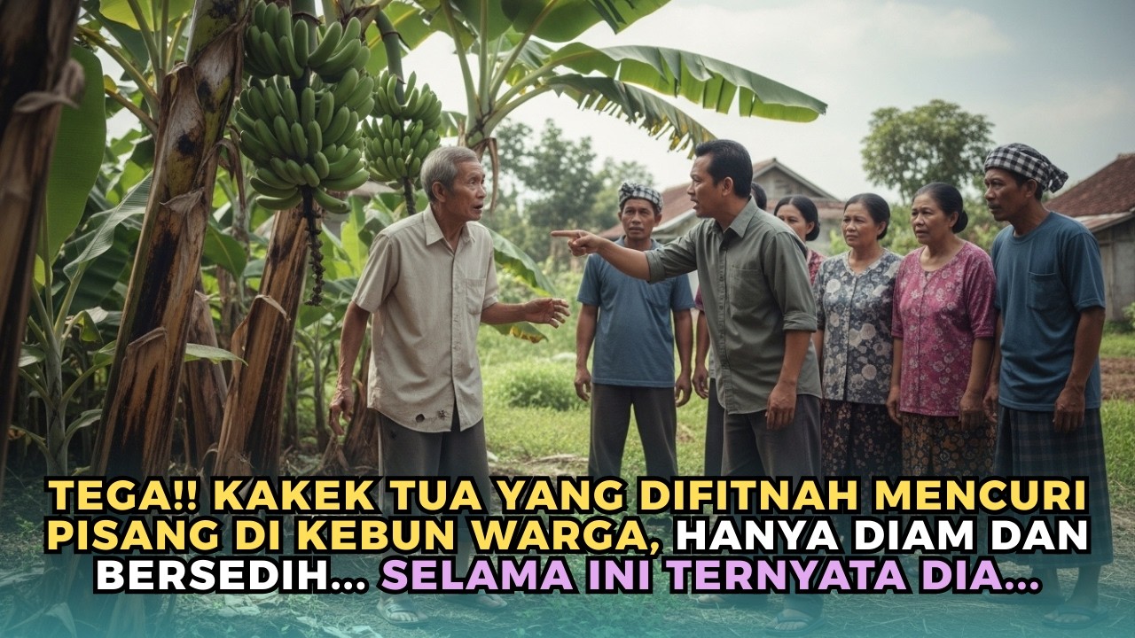Kakek Tua Difitnah Mencuri Pisang, Endingnya Bikin Desa Menangis