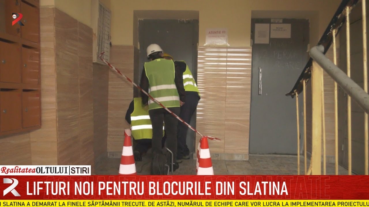 Lifturi noi pentru blocurile din Slatina