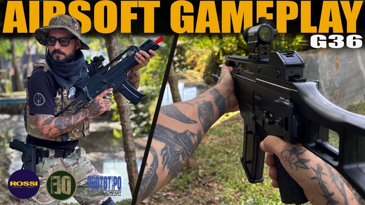 A G36 TEM MUITA PRECISÃO - GAMEPLAY DE AIRSOFT NO CAMPO DISTRITO 47