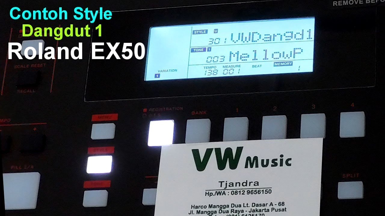 Contoh Style Dangdut 1 ROLAND EX50