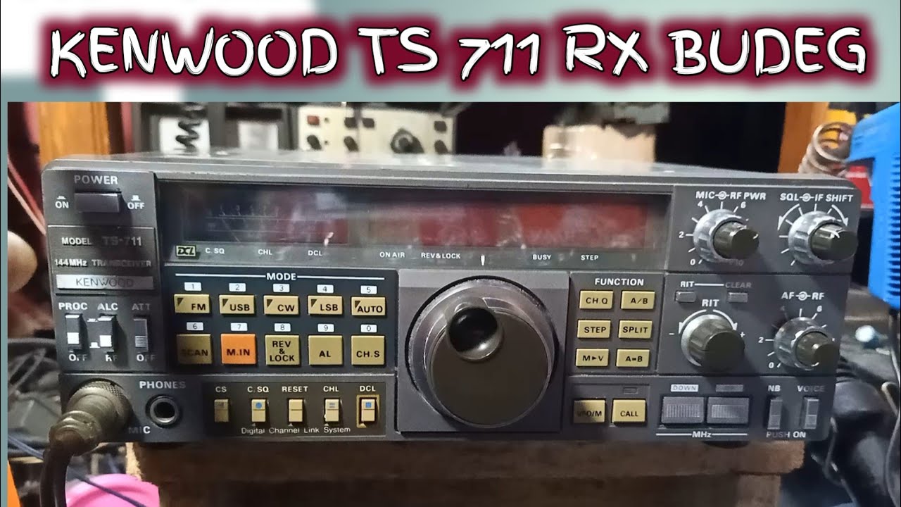 kenwood ts 711 RX budeg dan cara tuning RX TX