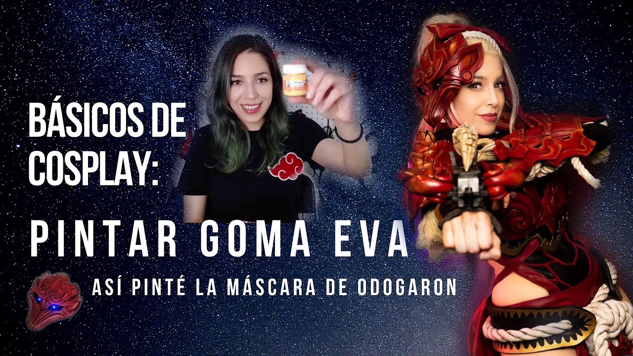 Pintar y sellar Goma Eva !! Time lapse : máscara Odogaron
