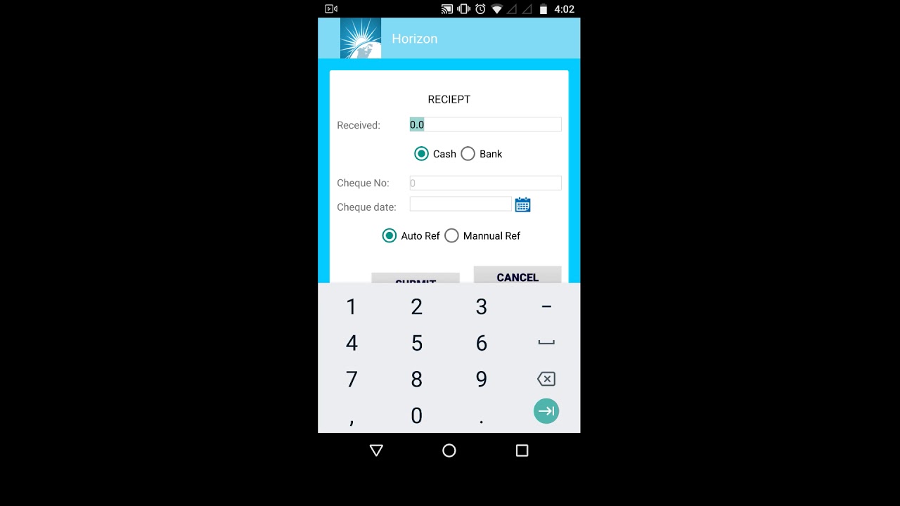 Mobile order application | Billing Software | Horizon ERP