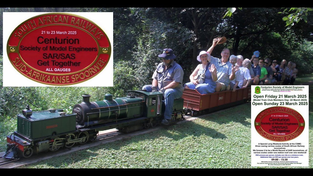 Centurion Society of Model Engineers Open Sunday 23 March 2025