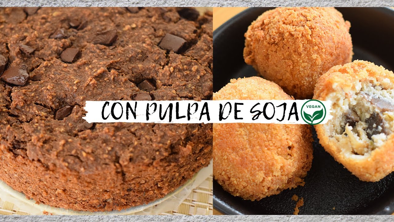 Recetas con OKARA DE SOJA: PASTEL DE CHOCOLATE & CROQUETAS SIN HARINA