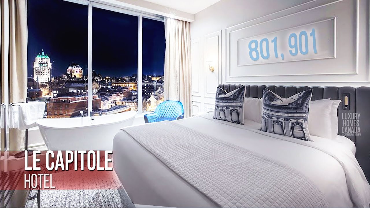 LE CAPITOLE HOTEL Quebec City  | Luxury hotel |  Best interior design  | DON'T MISS IT!