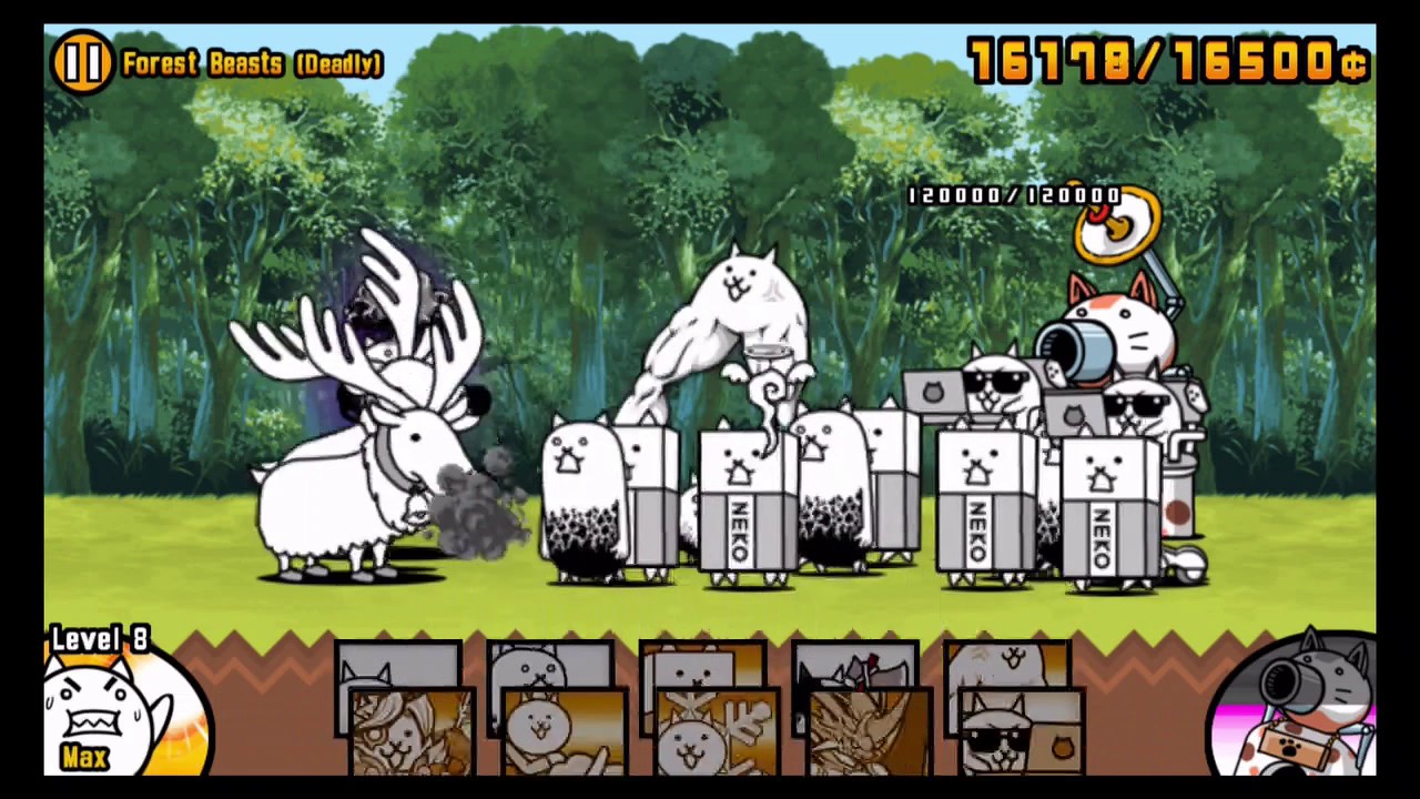 The Battle Cats - Forest Beasts Revised Hacker Cat Strat