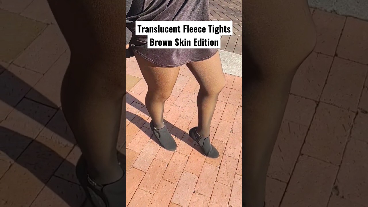 Brown Skin Fleece Tights #fleecelinedtights #melaninfleecetights