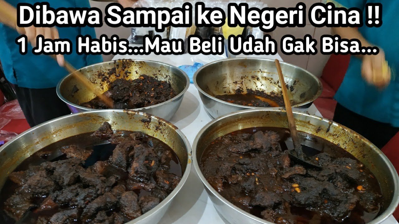80 KG RENDANG HABIS DALAM 1 JAM !! RENDANG TERENAK DI BUKITTINGGI