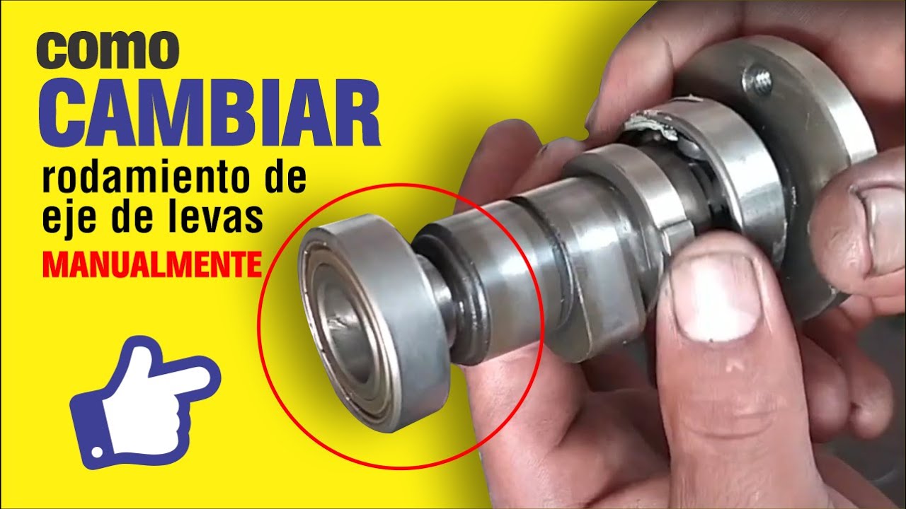 Como cambiar manualmente Rodamientos de cualquier eje de levas, Fácil y rápido.
