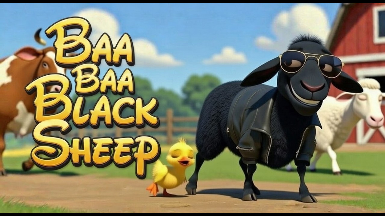 Baa Baa Black Sheep 🐑 | Funny Nursery Rhyme Song for Kids | Calm Tots Sing-Along & Silly Animation!
