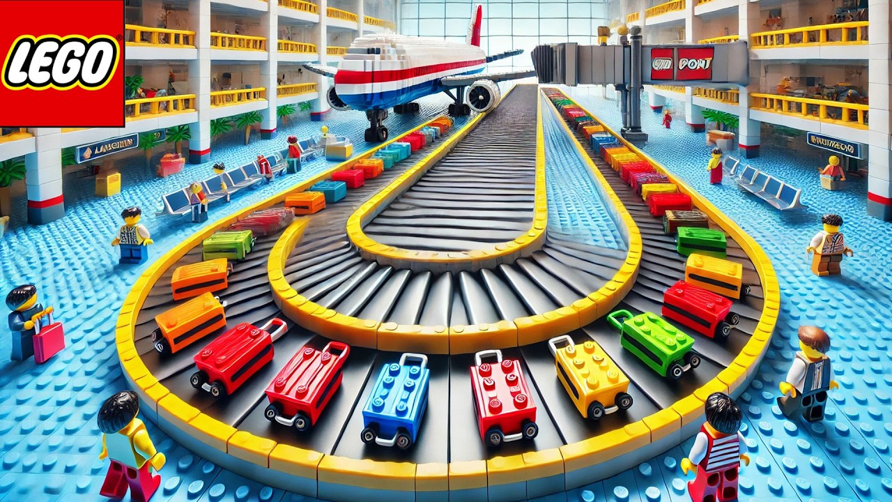 Lego Airport Workings | Baggage Claim Conveyor! Lego Auto Tech