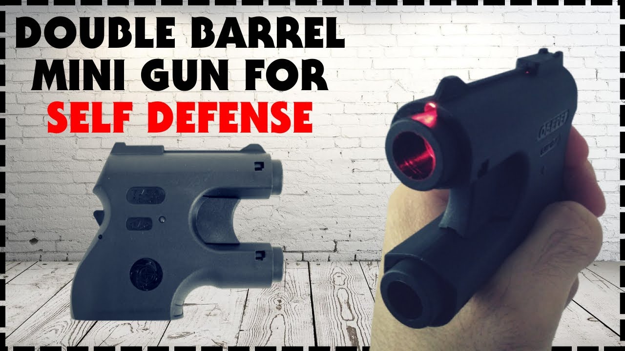 Double Barrel Mini Gun For Self Defense Amulet