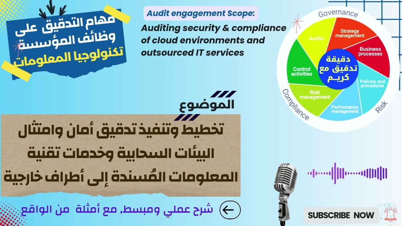 تدقيق أمن الحوسبة السحابية | مراجعة Cloud وخدمات تقنية المعلومات | دليل حماية البيانات ومزودي الخدمة