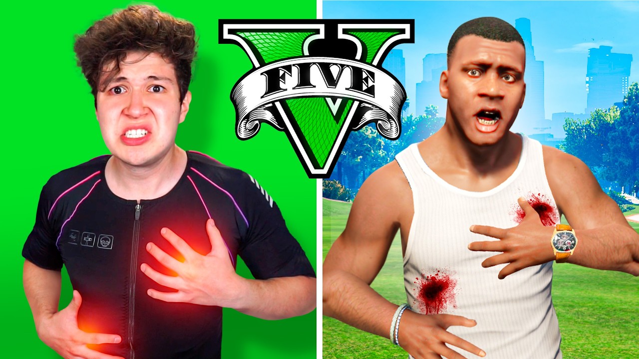Jugu&eacute; GTA 5 pero Recibo DA&Ntilde;O en la VIDA REAL! 😵🔪