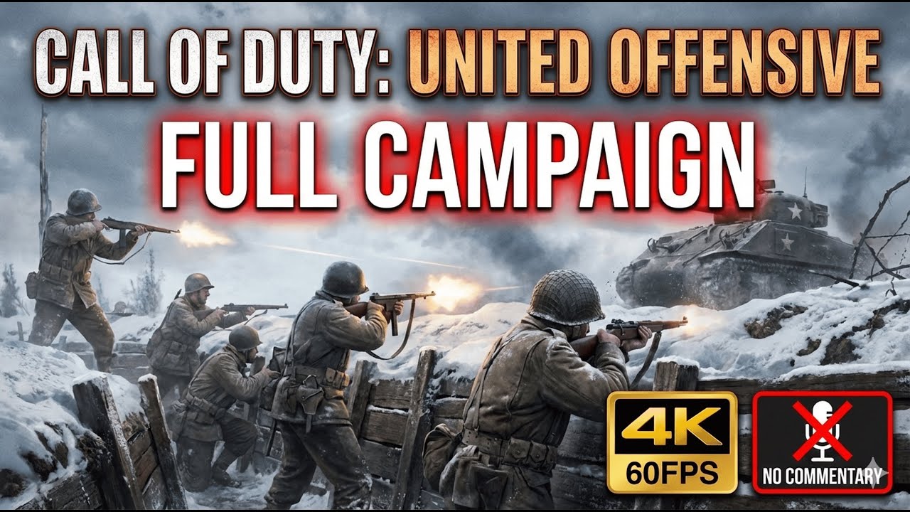 Call of Duty: United Offensive | Full campaign | 4k 60FPS | NO COMMENTRY #callofdutyunitedoffensive