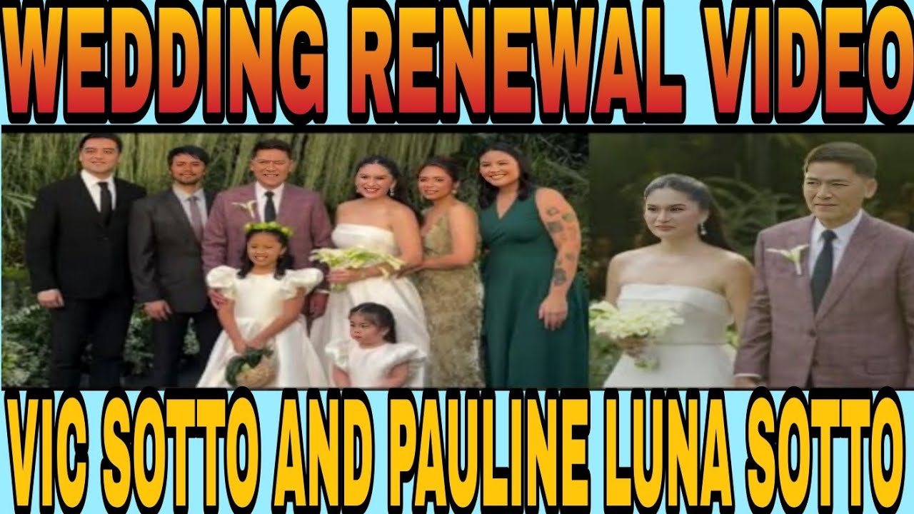 GALING ❗️VIC SOTTO AND PAULINE LUNA 10TH WEDDING ANNIVERSARY WITH WEDDING RENEWAL VIDEO❗️