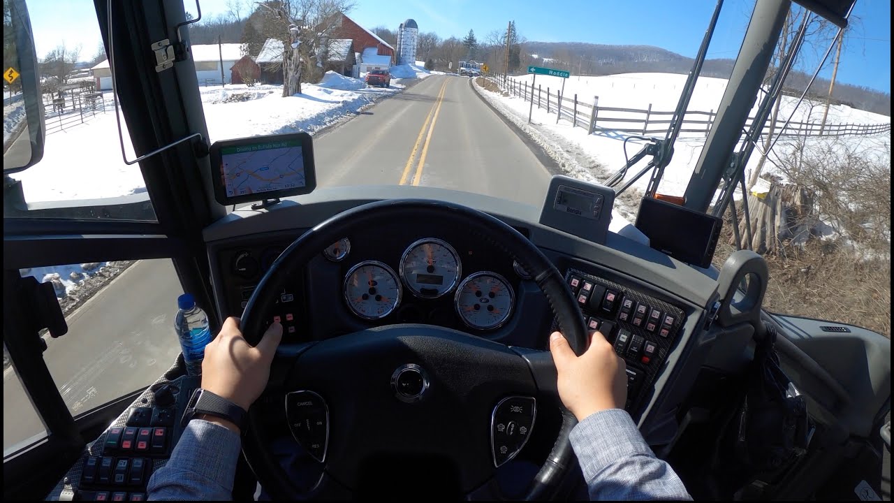 POV Bus Drive: 2017 MCI J4500 through the Winding Roads of Pennsylvania