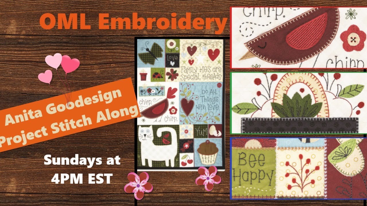 Anita Goodesign Project Sew Along:  Quaint Applique (Ep.1)