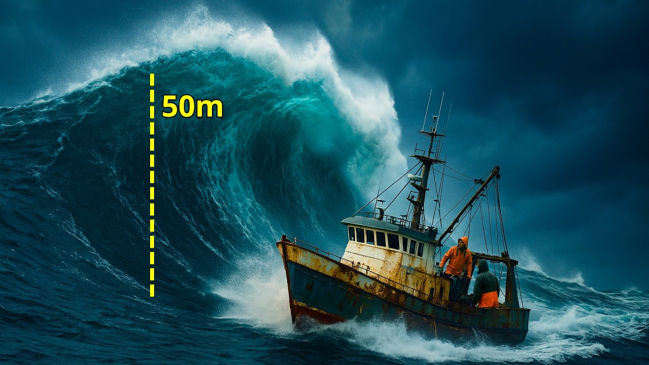 Los BARCOS que PESCAN entre OLAS de 50 METROS (CAPTADO EN CÁMARA)