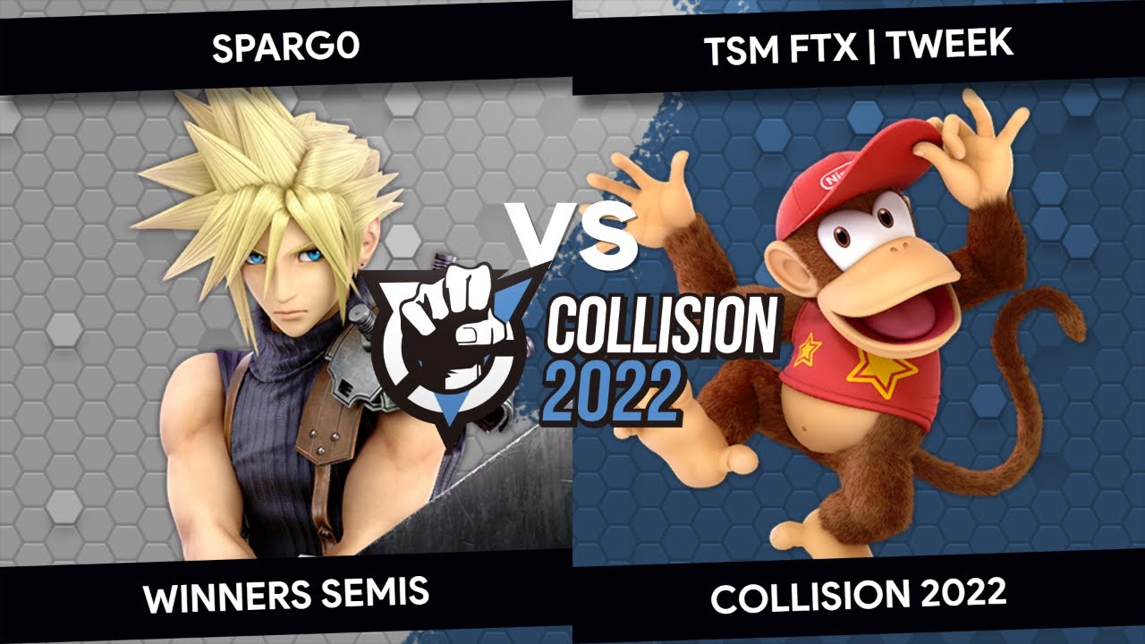Collision 2022 - Sparg0 (Cloud) vs Tweek (Diddy Kong) - Top 8 - Winners Semis