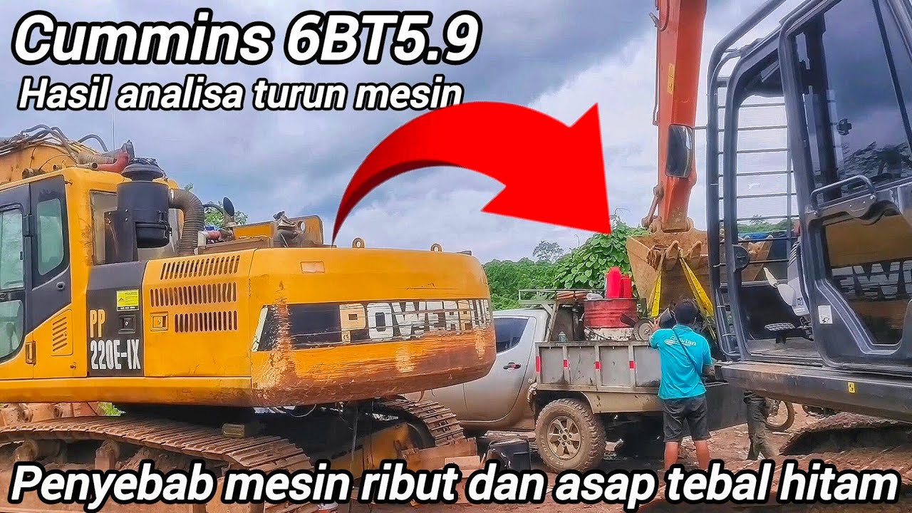 PP 220E powerplus mesin cummins thn 2021‼️#dieselengine #exavator #cummins 