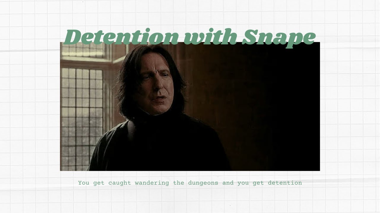 you get caught wandering Hogwarts & get detention with Snape 🍃 | Harry Potter inspired ASMR Ambience