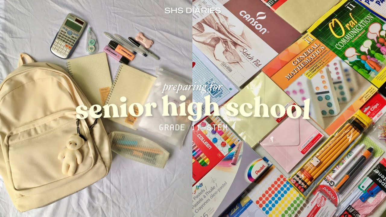 preparing for shs ! 📚— back to school shopping, huge haul & what’s in my school bag | shs diaries🌷