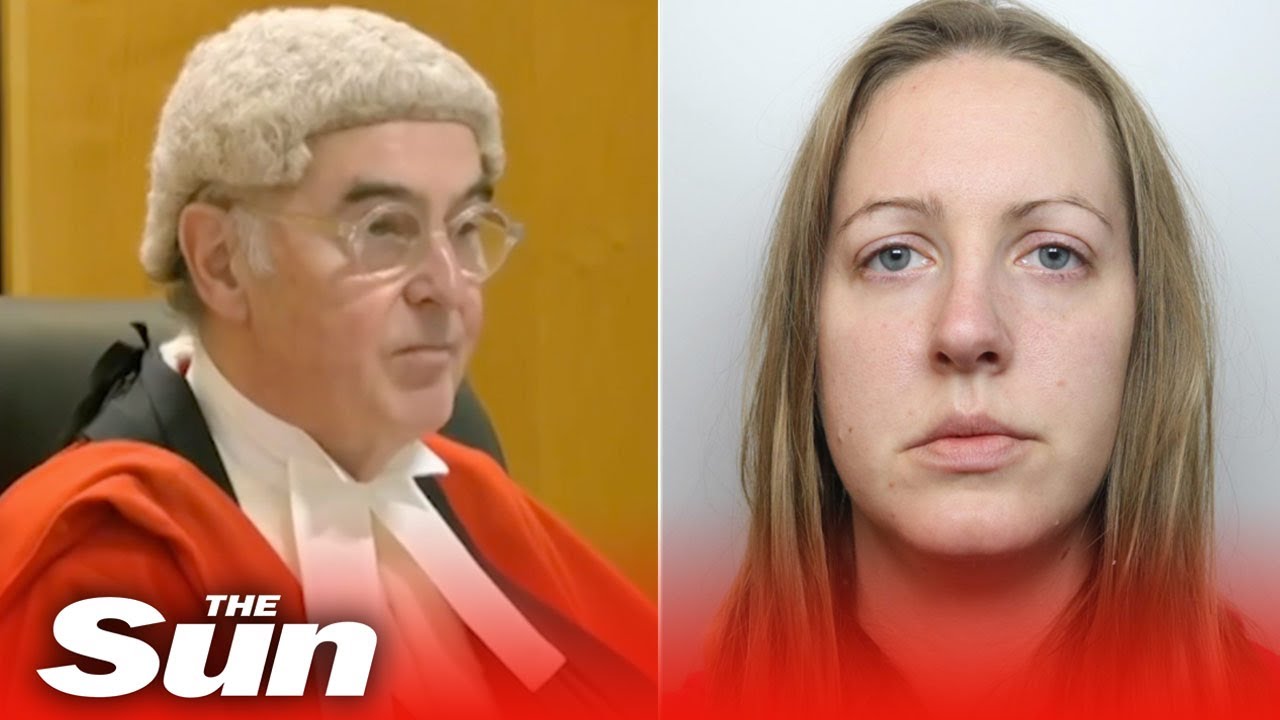 Moment nurse Lucy Letby is jailed for life for murdering seven babies