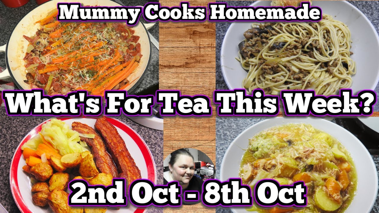 What's for tea this week? (2nd Oct - 8th Oct ) 2023 | #Mealsoftheweek