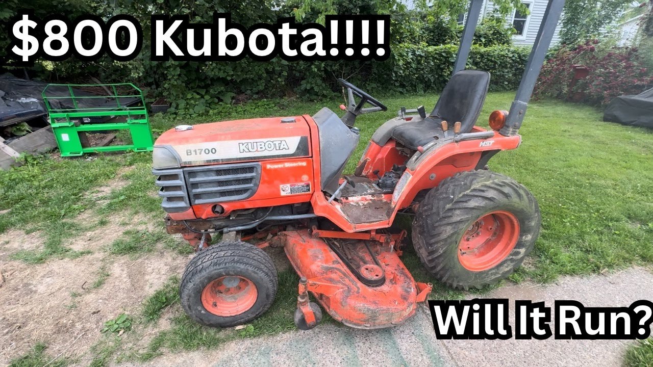Dirt Cheap Kubota Compact Utility Tractor!! Will It Run?