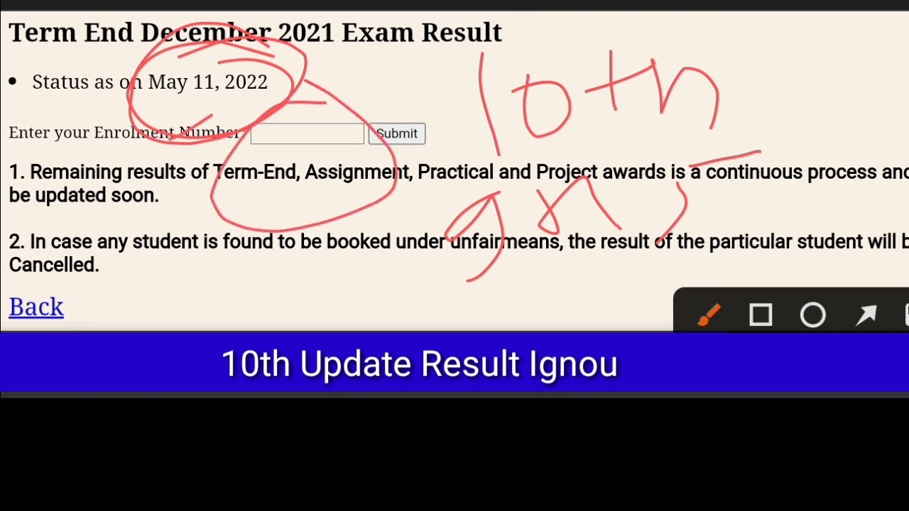 IGNOU RESULTS NEW UPDATE DEC 2021 EXAM || IGNOU NEW UPDATE RESULTS 2022 [10th update results ignou ]