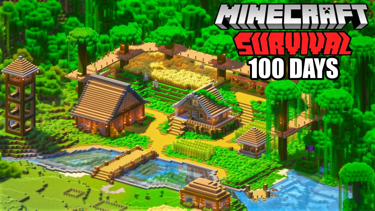 I Spent 100 Days in a Minecraft Jungle Biome and This Happened