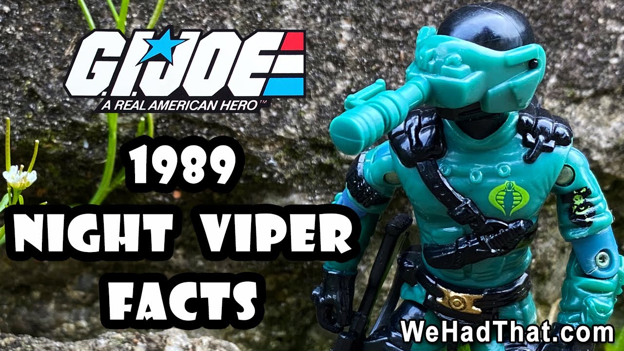 G.I. Joe COBRA Night Viper Vintage 1989 Hasbro Action Figure Cartoon Przegląd Recenzja ARAH