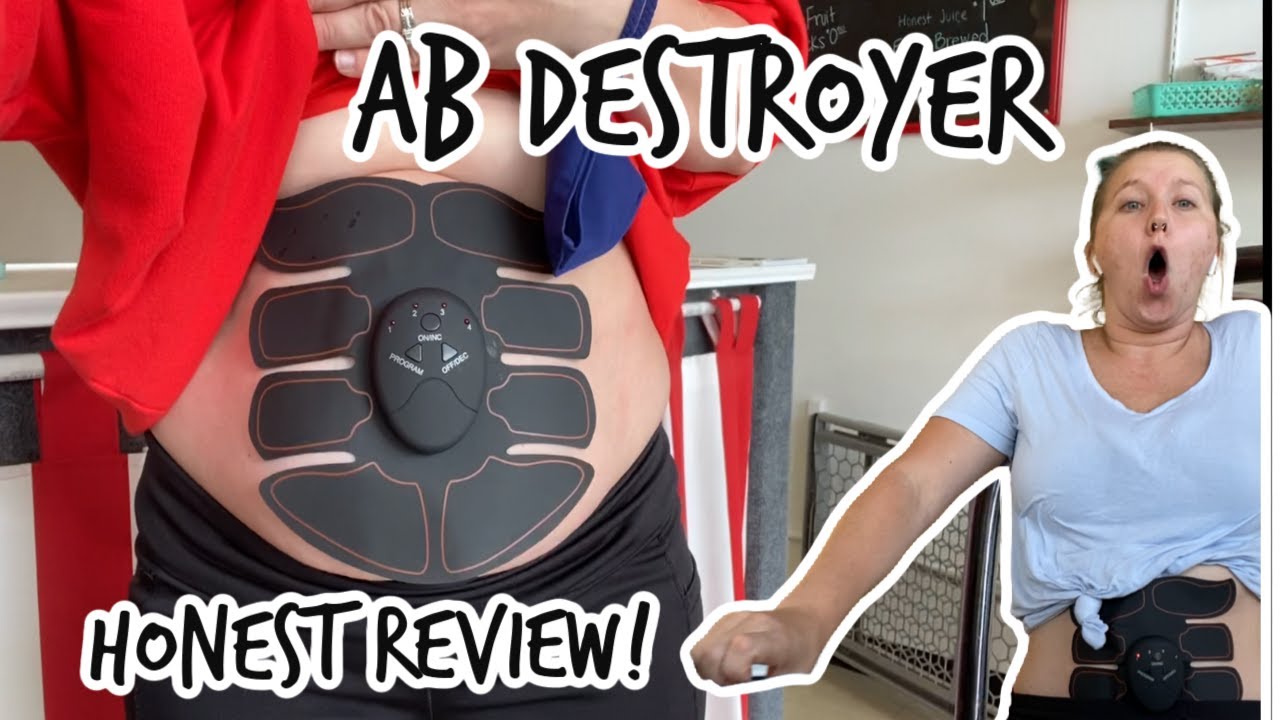 AB Destroyer Honest Review | Ab Simulator Try On | vibrating my way to abs?! 😳
