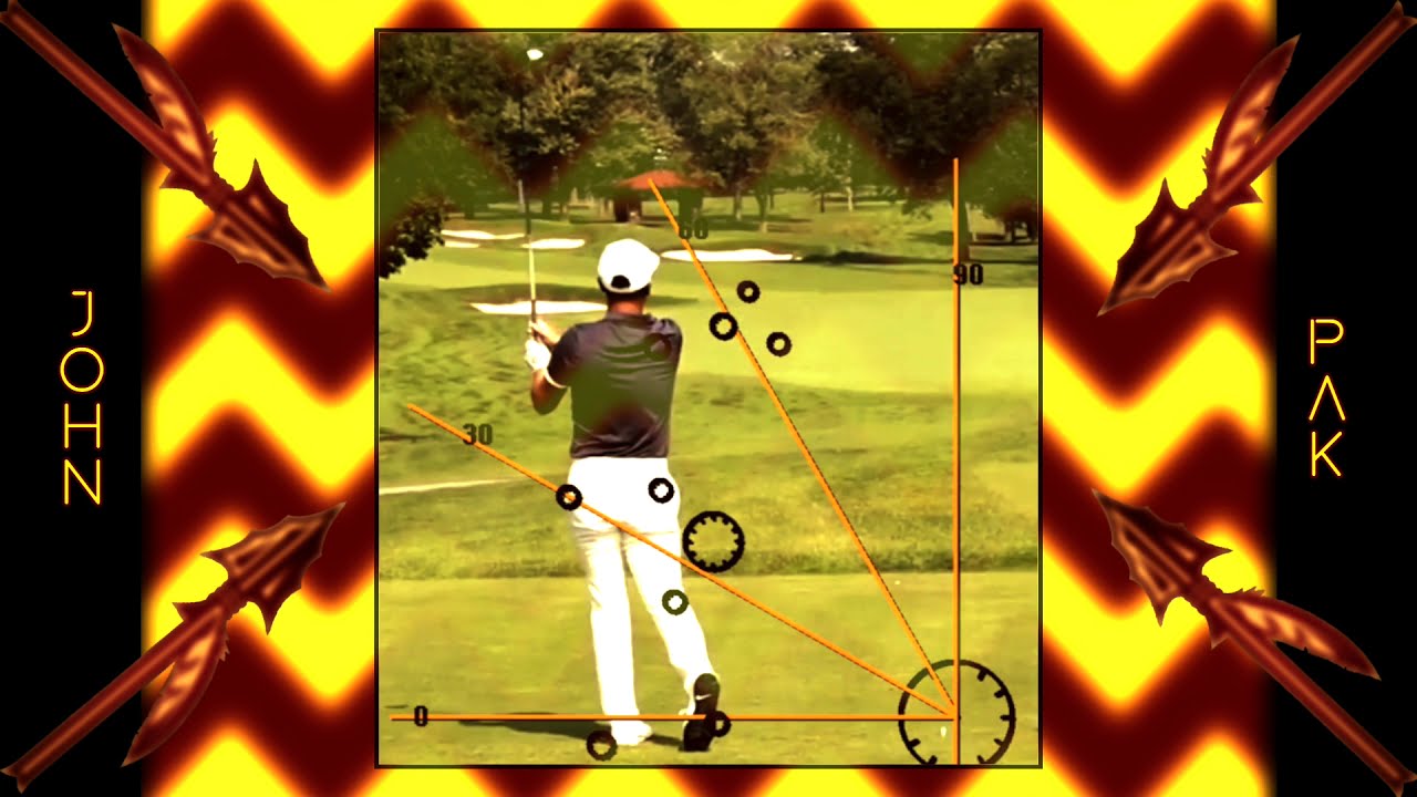 John Pak Golf Swing - Slow Motion - Tracer - Driver - (Rising Star)
