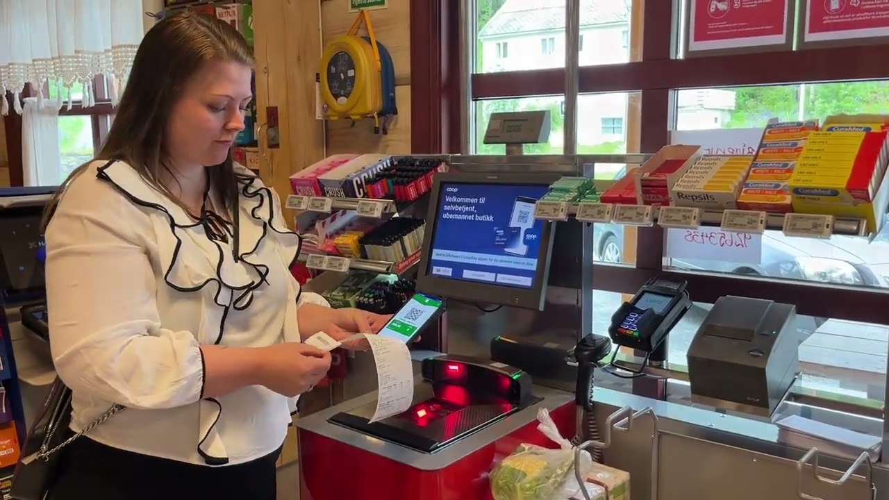 Slik handler du i digital butikk. Coop Marked Nybø, Rindalsskogen