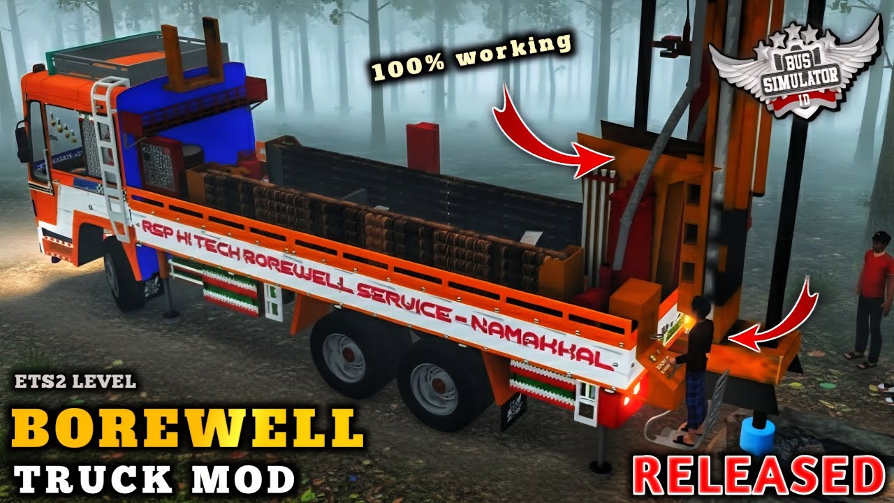 Скачать РЕАЛИСТИЧНЫЙ МОД ГРУЗОВИКА ДЛЯ БУРЕТЫ | РЕАЛЬНАЯ ФИЗИКА 🔥 | Bus Simulator Indonesia | BUS...