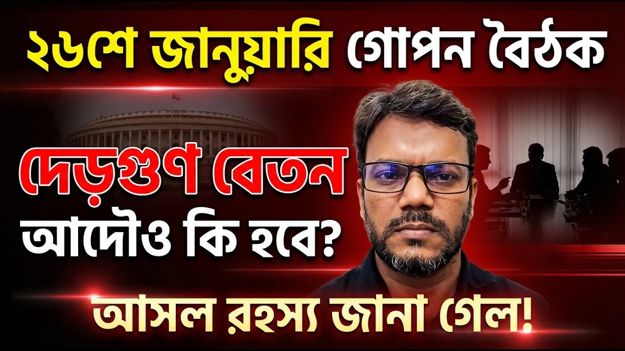 পে স্কেল নিয়ে ২৬শে জানুয়ারি গোপন বৈঠক | কি বলছে সরকার | pay scale update today