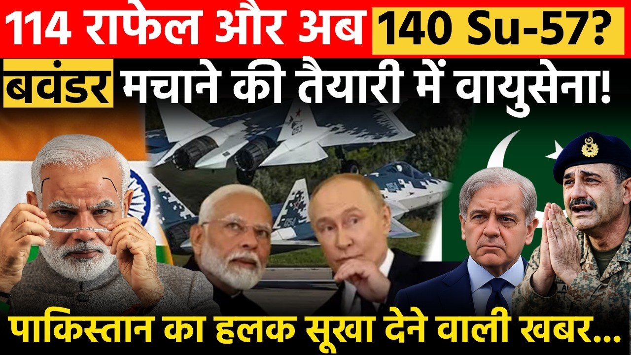 114 Rafale Deal Done होते ही Su-57 पर भी पाकिस्तान का हलक सूखा देने वाली खबर | Defence News