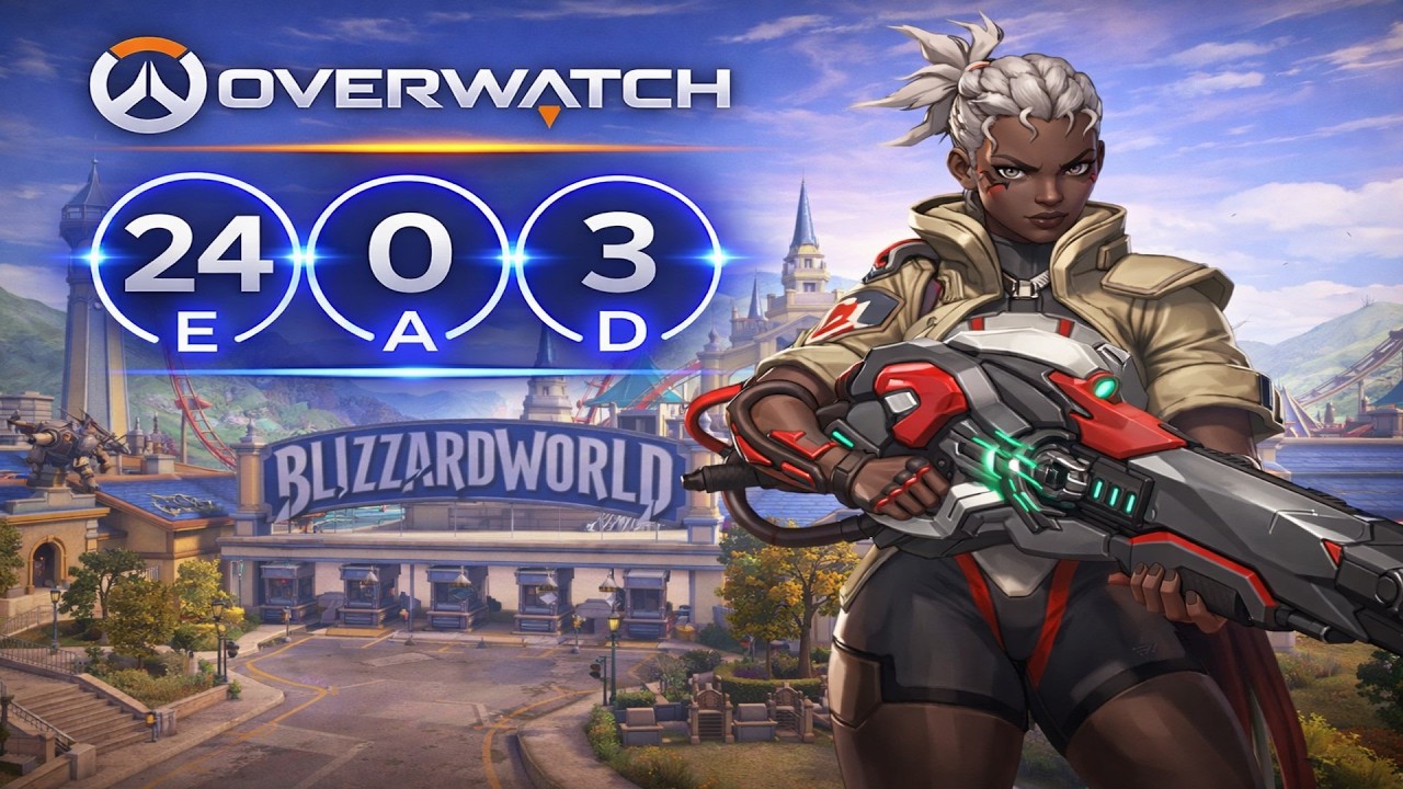 I played Sojourn and did a high damage | Overwatch ‹ Hide ›