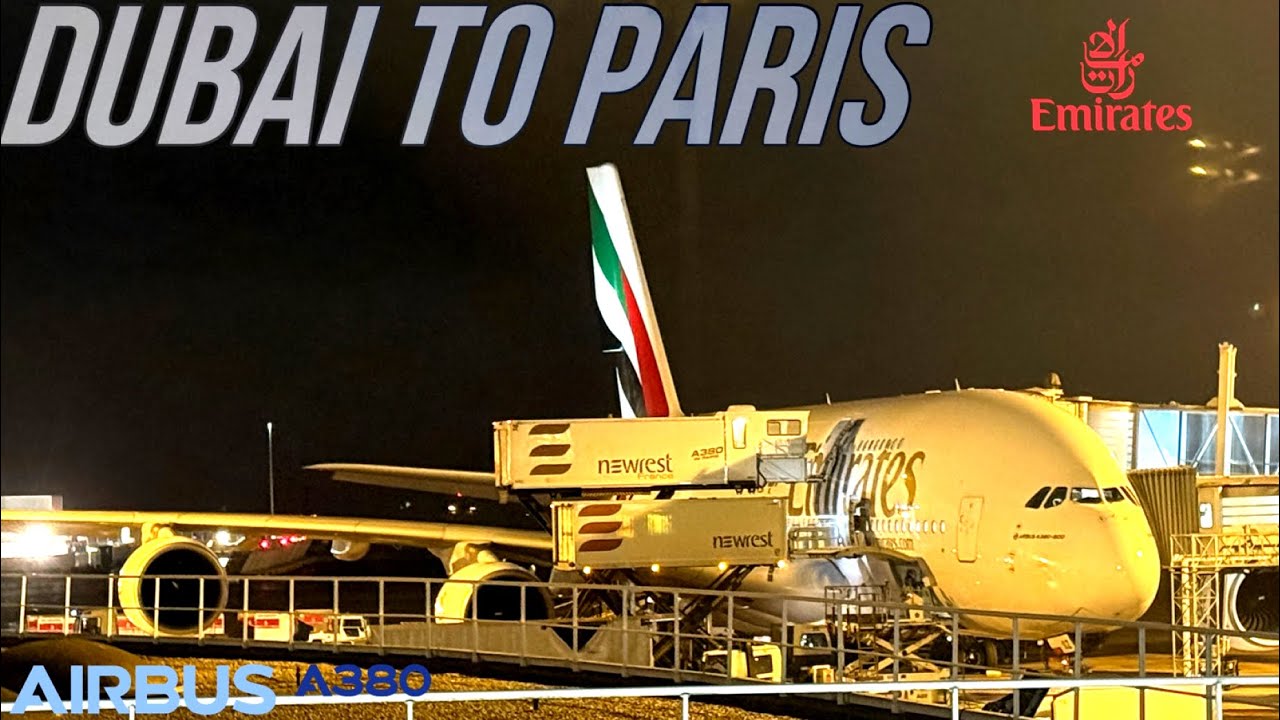 Christmas Long-Haul Experience | Emirates A380-800 | Dubai to Paris | Economy Class | Trip Report